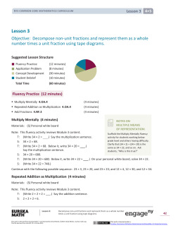 Grade 4 Mathematics Module 5, Topic A, Lesson 3