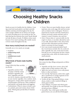 Choosing Healthy Snacks for Children