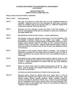 109 FORM - Alabama Department of Environmental Management