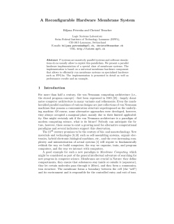 A Reconfigurable Hardware Membrane System
