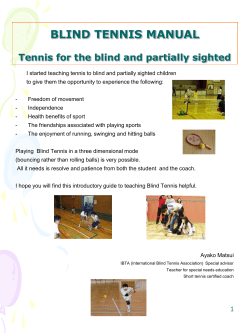 blind tennis manual