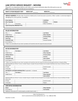 law office service request &ndash; moving