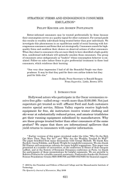 Strategic Firms and Endogenous Consumer Emulation