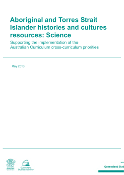 Aboriginal and Torres Strait Islander histories and cultures resources