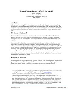 Gigabit Transmission &minus; What`s the Limit?