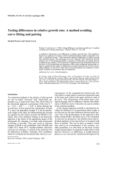 Testing differences in RGR: A method avoiding