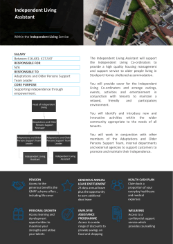 Independent Living Assistant