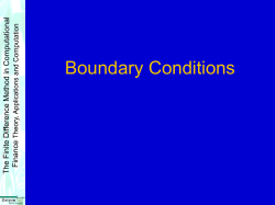 Boundary Conditions
