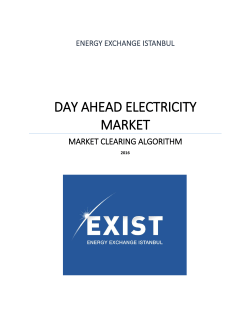 day ahead electricity market