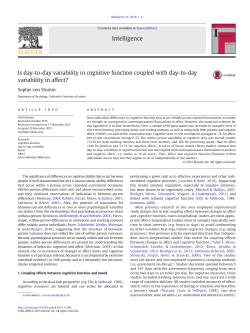 Is day-to-day variability in cognitive function