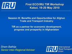 The Role of Road Transport in Servicing International Trade