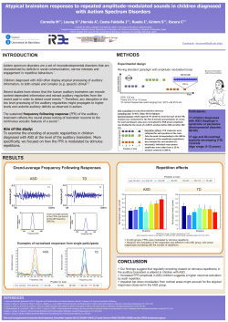 Atypical brainstem responses to repeated amplitude