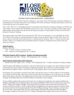 Lose to Win Instruction and Agreement