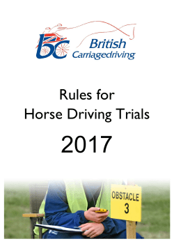 British Carriagedriving Rule Book 2017