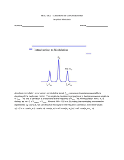 TEEL 4203 &ndash; Laboratorio de Comunicaciones I Amplitud Modulada