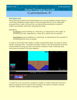Customizing the Water Pumping model