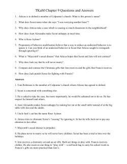 TKaM Chapter 9 Questions and Answers Atticus is to defend a