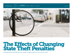 The Effects of Changing State Theft Penalties