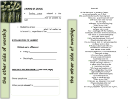 2 KINDS OF GRACE &bull; Saving grace: related to the we access