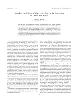 Modeling the Effects of Choice-Set Size on the