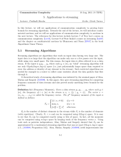 Lower bounds for streaming algorithms