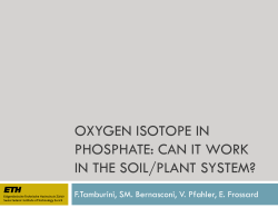 Oxygen isotope in phosphate: Can It Work in the soil