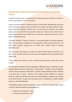 Middlesbrough Landlord Given Suspended Prison Sentence for Gas