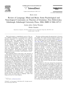Review of Language, Mind and Brain