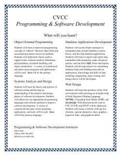 Students will learn to represent programming concepts as &ldquo;objects&rdquo;