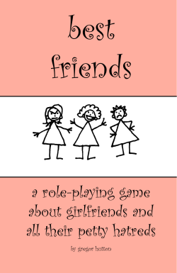 a role-playing game about girlfriends and all their