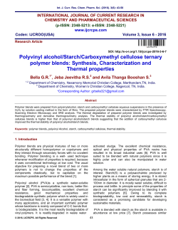 Polyvinyl alcohol/Starch/Carboxymethyl cellulose ternary