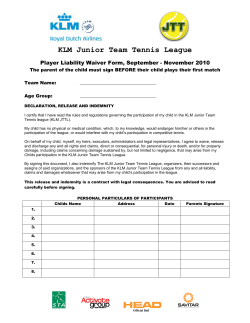 KLM Junior Team Tennis League