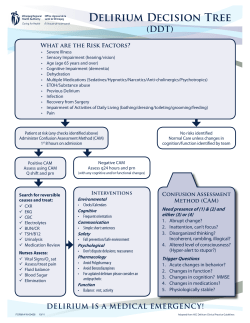 Delirium Decision Tree