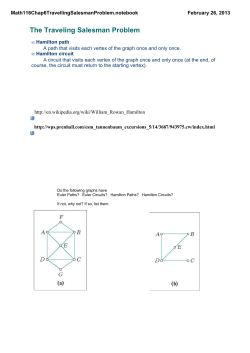 The Traveling Salesman Problem