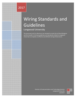 Longwood University Wiring Standards