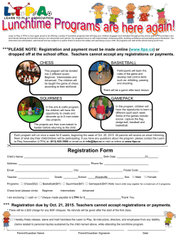 The Learn To Play Association (LTPA) is proud to offer a variety of