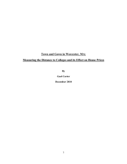 Measuring the Distance to Colleges and its Effects on House
