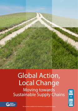 Global Action, Local Change - Global Reporting Initiative