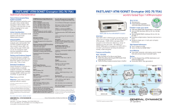 FASTLANE&reg; ATM/SONET Encryptor (KG