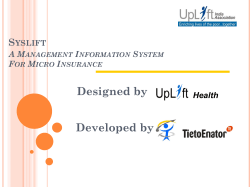 Syslift Micro Insurance MIS from UpLift
