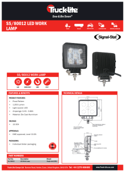 SS/80012 LED WORK LAMP - Truck-Lite