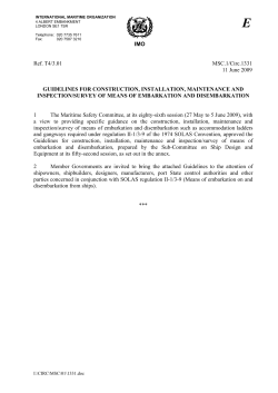 IMO Ref. T4/3.01 MSC.1/Circ.1331 11 June 2009 GUIDELINES FOR