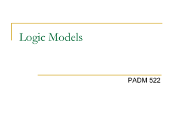 Program Theory and Logic Models