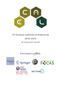 European!conference!on!Artificial!Life!!