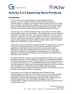 Activity 5.2.3 Exploring Nano