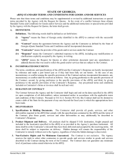 eQuote Standard Terms and Conditions (Goods and/or