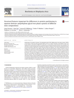 Structural features important for differences in protein partitioning in