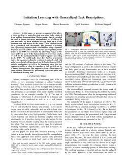 Imitation Learning with Generalized Task Descriptions