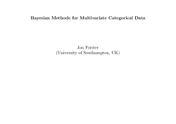 Bayesian Methods for Multivariate Categorical