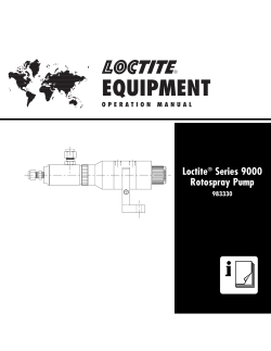 Series 9000 Rotospray Pump Manual